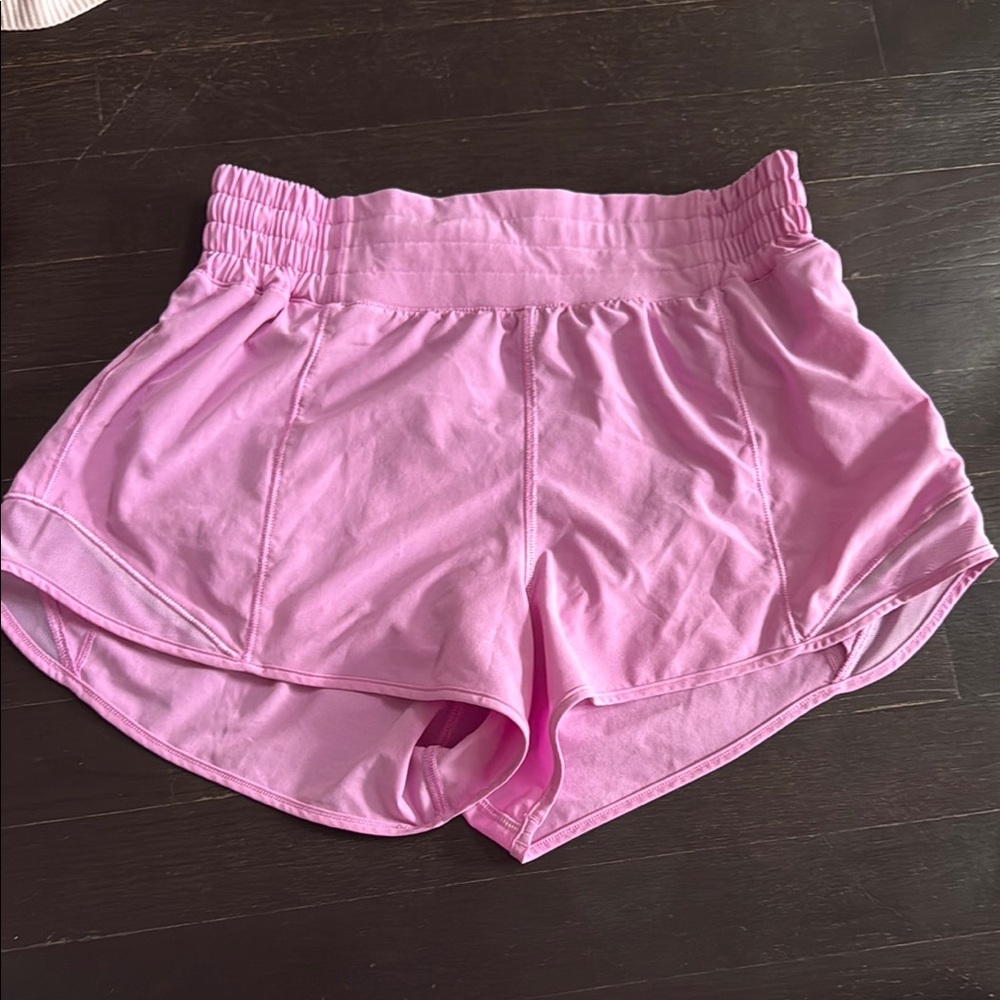 Lululemon Athletica Pink Athletic Shorts Lightweight Moisture-Wicking